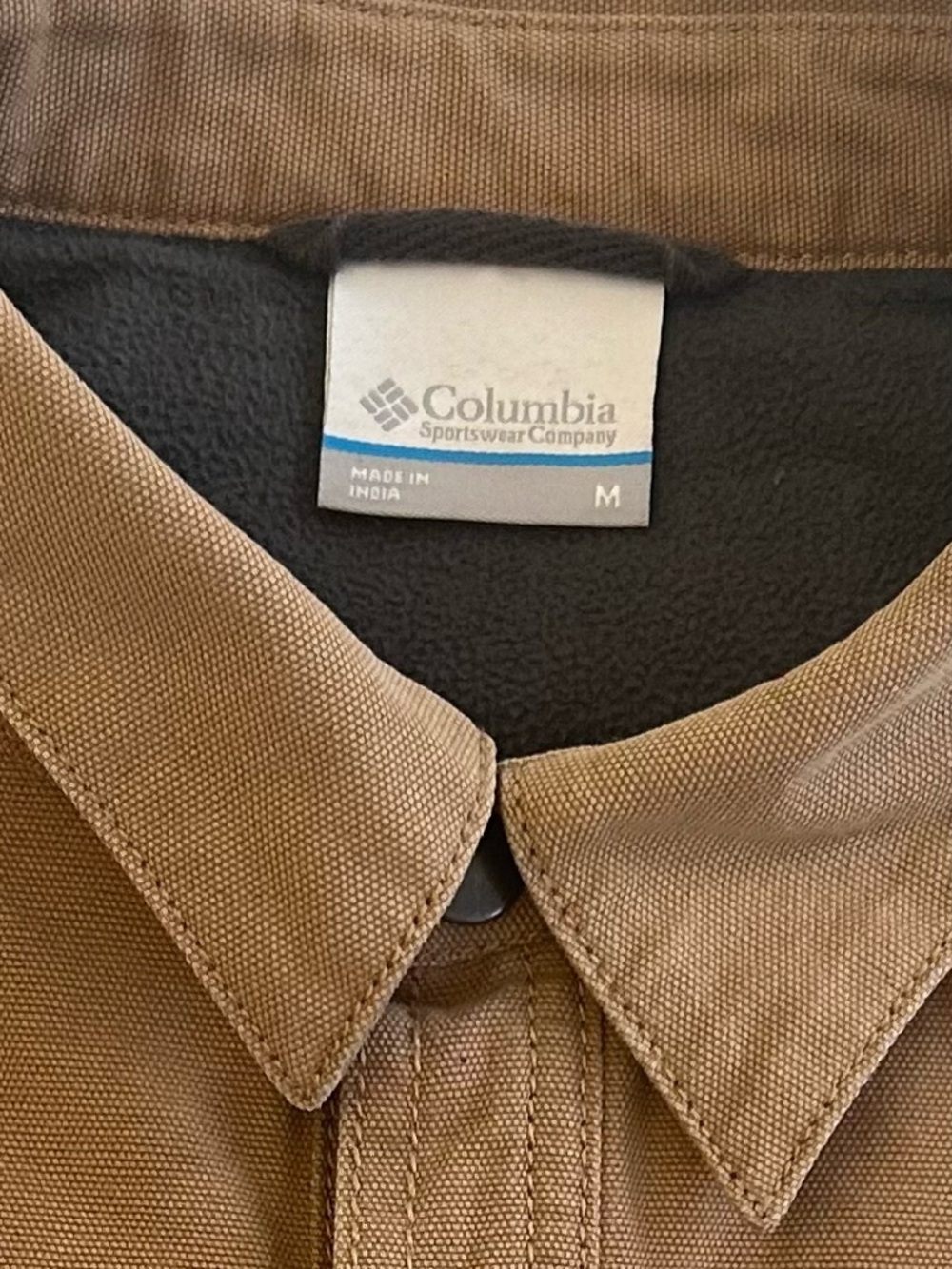 Pre-Owned Columbia Fleece-lined Canvas Shirt Jacket - Picture 3 of 12
